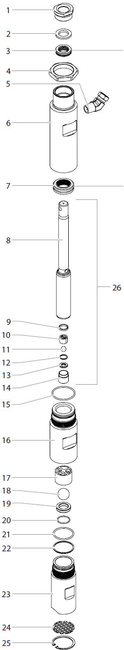 Advantage GPX 220 Fluid Section Assembly (P/N 0555265A)